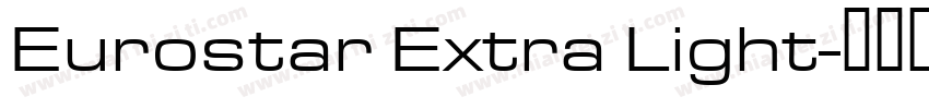 Eurostar Extra Light字体转换